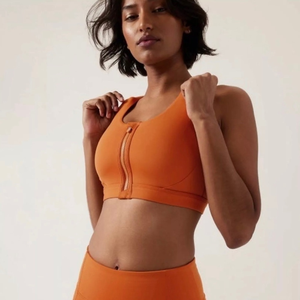 NWT Athleta Ultimate Zip Front Bra A-C Size XS - Picture 2 of 11